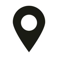 mobile application gps navigation pointer web button menu digital silhouette style icon free vector