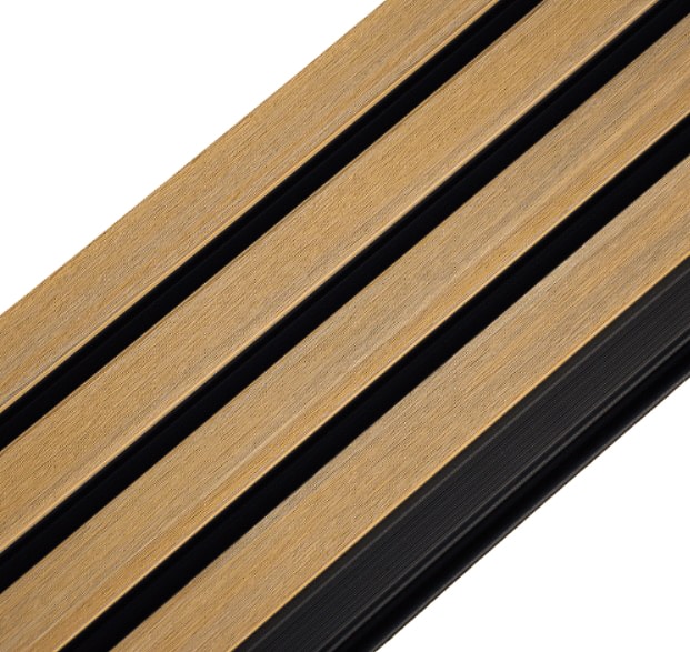 Alternative view of Gevelbekleding – Composiet |Eiken + Zwart | 2900 x 200mm