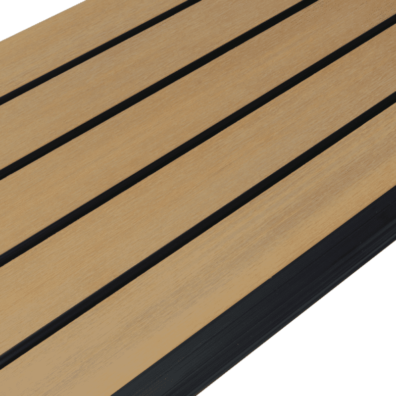 Alternative view of Premium Gevelbekleding - Composiet | Brede latten | Eiken + Zwart | 2900 x 400mm